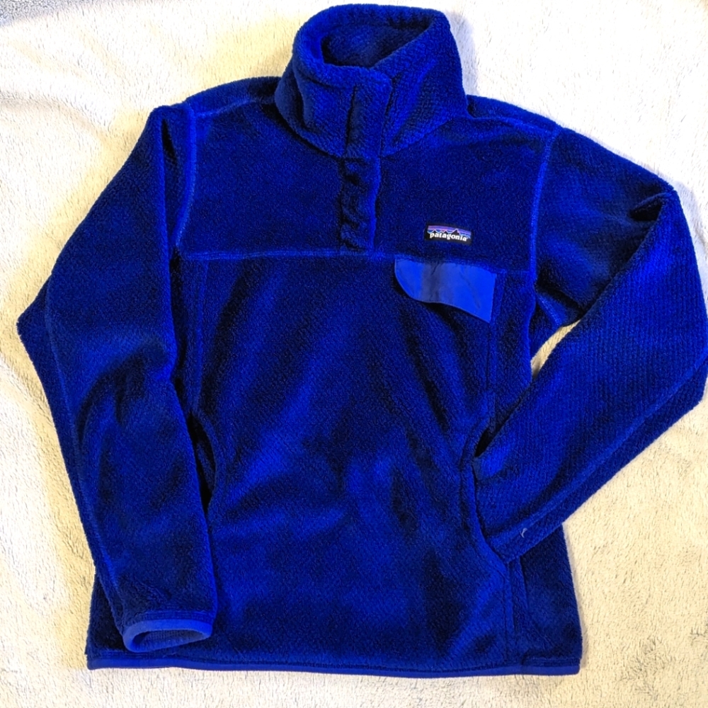 Patagonia Re-Tool Blue Fleece Pullover Size Small